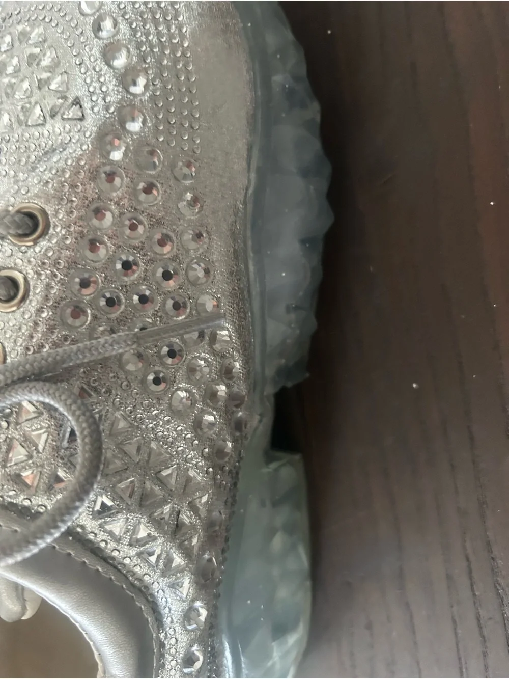 Like New Metallic Studded Sneakers